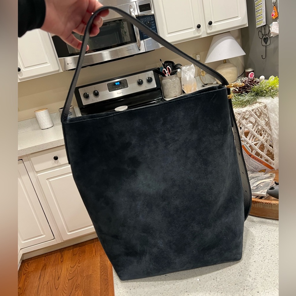 NWT Madewell Blue Suede Essentials Tote